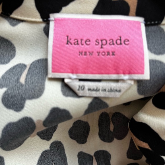Kate Spade Leopard-Print Button-Up dress - Picture 2 of 4